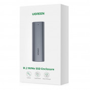 Ugreen USB-C External M.2 SATA SSD USB 3.2 Gen 2 Enclosure - външна кутия с USB-C за M.2 SATA SSD дискове (сив) 4