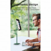 JC Desktop Magnetic Stand - разтягаща се магнитна поставка за бюро за смартфони и таблети (сребрист) 3