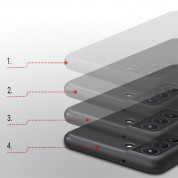Nillkin Super Frosted Shield Case - поликарбонатов кейс за Samsung Galaxy S21 FE (черен) 10