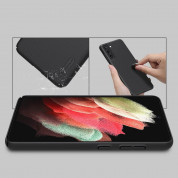 Nillkin Super Frosted Shield Case - поликарбонатов кейс за Samsung Galaxy S21 FE (черен) 8