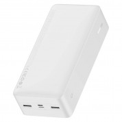 Baseus Bipow Digital Display Power Bank 15W 30000mAh (PPDML-K02) - външна батерия с два USB-A и един USB-C изходи и технология за бързо зареждане (бял) 3