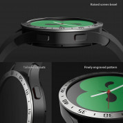 Ringke Bezel Styling Stainless Steel - рамка от неръждаема стомана с висока степен на защита за Samsung Galaxy Watch 4 40мм (сребрист)  5