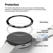 Ringke Bezel Styling Stainless Steel - рамка от неръждаема стомана с висока степен на защита за Samsung Galaxy Watch 4 40мм (сребрист)  6