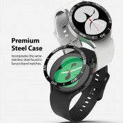 Ringke Bezel Styling Stainless Steel - рамка от неръждаема стомана с висока степен на защита за Samsung Galaxy Watch 4 40мм (сребрист)  1