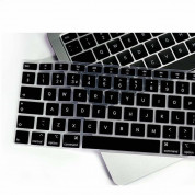 JC Keyboard Silicone Cover - силиконов протектор за клавиатурата на MacBook Air 13 (2020) (EU стандарт) (черен) 2
