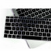 JC Keyboard Silicone Cover - силиконов протектор за клавиатурата на MacBook Air 13 (2020) (EU стандарт) (черен) 3