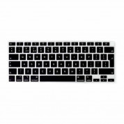 JC Keyboard Silicone Cover - силиконов протектор за клавиатурата на MacBook Air 13 (2020) (EU стандарт) (черен)
