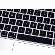 JC Keyboard Silicone Cover - силиконов протектор за клавиатурата на MacBook Air 13 (2020) (EU стандарт) (черен) 4