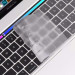 JC Keyboard Silicone Cover - силиконов протектор за клавиатурата на MacBook Pro 13 M2 (2022), Pro 13 M1 (2020), Pro 13 Intel (2020), MacBook Pro 16 (2019) (EU стандарт) (прозрачен-мат) 1