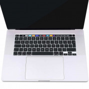 JC Keyboard Silicone Cover - силиконов протектор за клавиатурата на MacBook Pro 13 M2 (2022), Pro 13 M1 (2020), Pro 13 Intel (2020), MacBook Pro 16 (2019)  (EU стандарт) (черен) 1