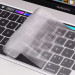 JC Keyboard Silicone Cover - силиконов протектор за клавиатурата на MacBook Air 13 M2 (2022), MacBook Pro 14, MacBook Pro 16 (2021) (EU стандарт) (прозрачен-мат) 1