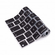 JC Keyboard Silicone Cover - силиконов протектор за клавиатурата на MacBook Pro 14, MacBook Pro 16 (2021) (EU стандарт) (черен) 1