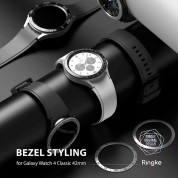 Ringke Bezel Styling Stainless Steel - рамка от неръждаема стомана с висока степен на защита за Samsung Galaxy Watch 4 Classic 42мм (сребрист) 8