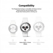 Ringke Bezel Styling Stainless Steel - рамка от неръждаема стомана с висока степен на защита за Samsung Galaxy Watch 4 Classic 42мм (сребрист) 10