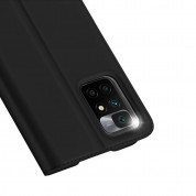 Dux Ducis Skin Pro Case - кожен калъф с поставка и отделение за кр. карти за Xiaomi Redmi 10 (черен) 3
