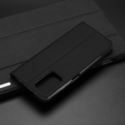 Dux Ducis Skin Pro Case - кожен калъф с поставка и отделение за кр. карти за Xiaomi Redmi 10 (черен) 12