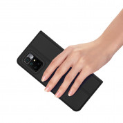 Dux Ducis Skin Pro Case - кожен калъф с поставка и отделение за кр. карти за Xiaomi Redmi 10 (черен) 6