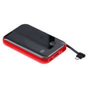 Baseus Mini S Digital Display Power Bank 15W Wireless Charger 10000mAh (PPXF-A09) (black-red)