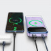 Baseus Magnetic Wireless Quick Charging Power Bank 10000 mAh (PPCX010005) - преносима външна батерия с USB-C порт, USB-A изход и безжично зареждане с MagSafe (лилав) 9