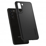 Spigen Thin Fit Case - качествен тънък матиран кейс за Samsung Galaxy S21 FE (черен) 8