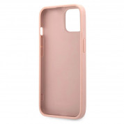 Guess Saffiano PU Leather Hard Case - дизайнерски кожен кейс за iPhone 13 (розов) 4