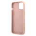 Guess Saffiano PU Leather Hard Case - дизайнерски кожен кейс за iPhone 13 (розов) 5