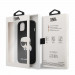 Karl Lagerfeld Saffiano Karl Head Leather Case - дизайнерски кожен кейс за iPhone 13 (черен)  6