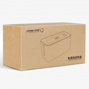 Ugreen Cable Organizer Box Size L - кабелна кутия и органайзер за кабели, захранвания и други (бял) 14