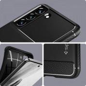 Spigen Rugged Armor Case - тънък качествен силиконов (TPU) калъф за Samsung Galaxy S21 FE (черен) 9