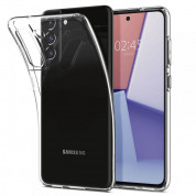 Spigen Liquid Crystal Case - тънък силиконов (TPU) калъф за Samsung Galaxy S21 FE (прозрачен) 1