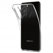 Spigen Liquid Crystal Case - тънък силиконов (TPU) калъф за Samsung Galaxy S21 FE (прозрачен) 7
