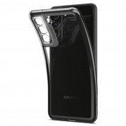 Spigen Optik Crystal Case - тънък силиконов (TPU) калъф за Samsung Galaxy S21 FE (сив-прозрачен) 7