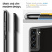 Spigen Optik Crystal Case - тънък силиконов (TPU) калъф за Samsung Galaxy S21 FE (сив-прозрачен) 13