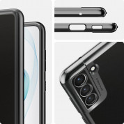 Spigen Optik Crystal Case - тънък силиконов (TPU) калъф за Samsung Galaxy S21 FE (сив-прозрачен) 10