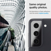 Spigen Optik Lens Protector - 2 броя предпазни стъклени протектори за камерата на Samsung Galaxy S21 FE (черен) 10