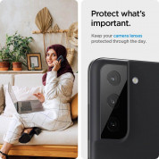 Spigen Optik Lens Protector - 2 броя предпазни стъклени протектори за камерата на Samsung Galaxy S21 FE (черен) 9