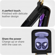 Spigen Linear Leather Case - кожен калъф за Samsung Galaxy Z Flip 3 5G (черен) 2