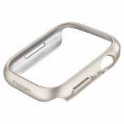 Spigen Thin Fit Case - качествен твърд кейс за Apple Watch 7 41мм (златист) 6