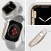 Spigen Thin Fit Case - качествен твърд кейс за Apple Watch 7 41мм (златист) 9