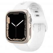 Spigen Thin Fit Case - качествен твърд кейс за Apple Watch 7 41мм (златист)