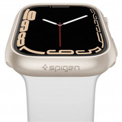 Spigen Thin Fit Case - качествен твърд кейс за Apple Watch 7 41мм (златист) 5