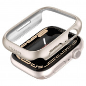 Spigen Thin Fit Case - качествен твърд кейс за Apple Watch 7 41мм (златист) 7