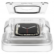 Spigen ProFlex EZ Fit Hybrid Glass Protector for Apple Watch 45mm (2 pcs.) (black-clear) 4
