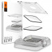 Spigen ProFlex EZ Fit Hybrid Glass Protector - хибридно защитно покритие с извити ръбове за целия дисплей на Apple Watch 45мм (2 броя) (черен-прозрачен) 1
