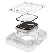 Spigen ProFlex EZ Fit Hybrid Glass Protector for Apple Watch 45mm (2 pcs.) (black-clear) 1
