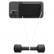 Spigen Valentinus MagSafe Card Holder - кожен портфейл (джоб) за прикрепяне към iPhone с MagSafe (черен) 7
