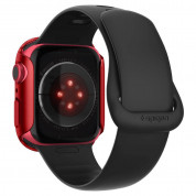 Spigen Thin Fit Case - качествен твърд кейс за Apple Watch 7 45мм (червен) 4