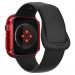 Spigen Thin Fit Case - качествен твърд кейс за Apple Watch 9 45мм, Apple Watch 8 45мм, Apple Watch 7 45мм (червен) 5