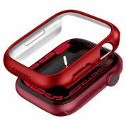 Spigen Thin Fit Case - качествен твърд кейс за Apple Watch 7 45мм (червен) 1