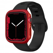 Spigen Thin Fit Case - качествен твърд кейс за Apple Watch 9 45мм, Apple Watch 8 45мм, Apple Watch 7 45мм (червен)